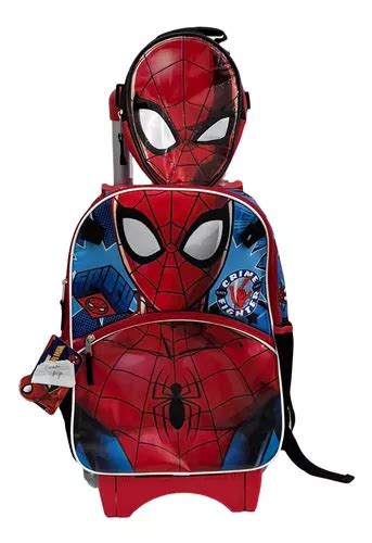 Spiderman Hombre Ara A Mochila Y Lonchera Original Marvel Meses Sin