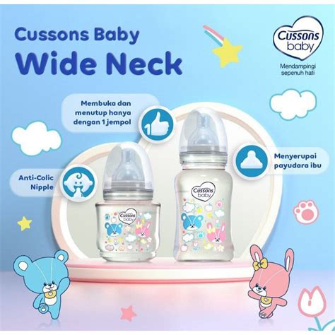 Jual Cussons Baby Milk Bottle Pp Wide Neck Botol Susu Dot Bayi Ml