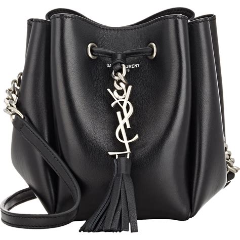 Lyst Saint Laurent Bucket Bag In Black