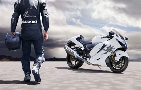 Wallpaper white, suzuki, hayabusa, gsx-r1300r for mobile and desktop, section мотоциклы ...