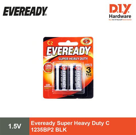 Eveready Battery Super Heavy Duty C 1235BP2 Lazada PH