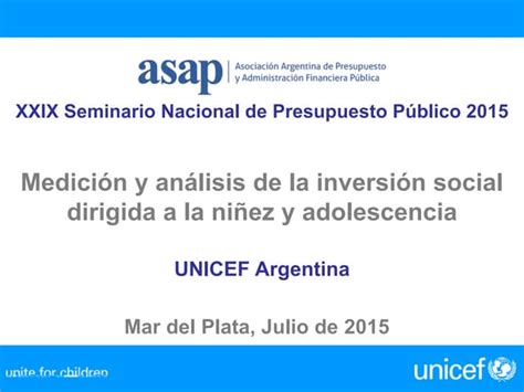 Presentacion Unicef Jornadas Asap 2015 Ppt