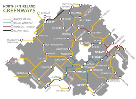 Northern Ireland Railways Map - Joela Mabelle