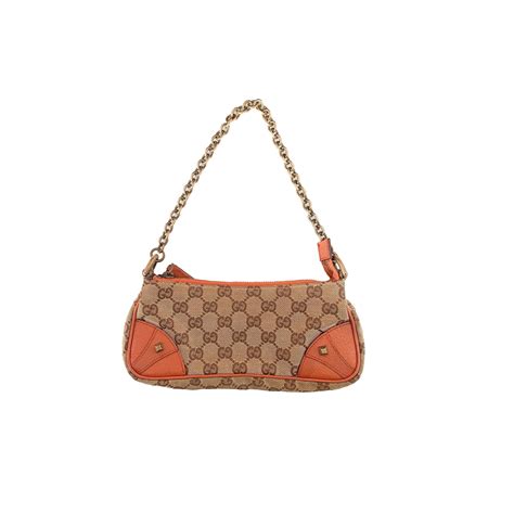 Treasures Of Nyc Gucci Tan Monogram Mini Shoulder Bag