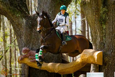 Jumping Horses Cross Country At Red Hills International Horse Trials