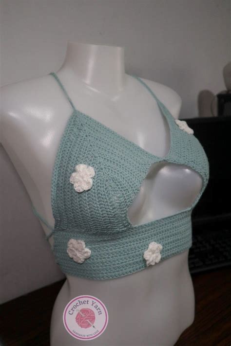 Peek A Boob Crochet Top On Carousell