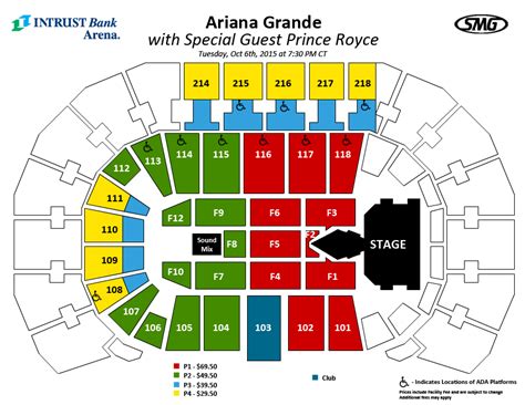 Seating Charts | Events & Tickets | INTRUST Bank Arena