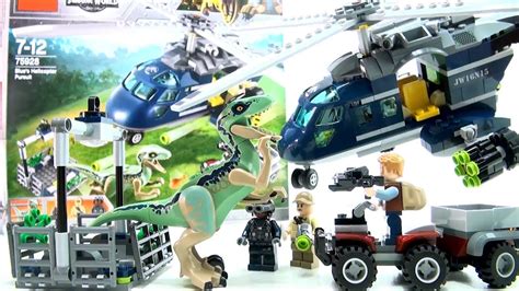 Jurassic World Lego Blues Helicopter Pursuit 75928 Lego Fallen Kingdom Dinosaur Speed Build