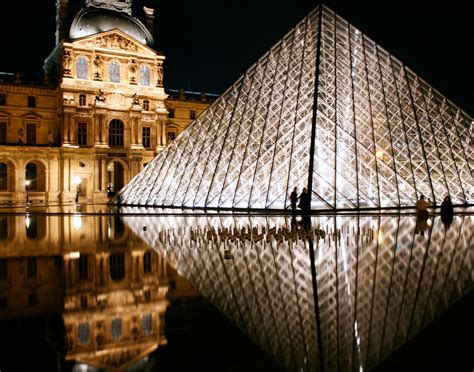 Louvre Museum at Night Fine Art Print - Etsy