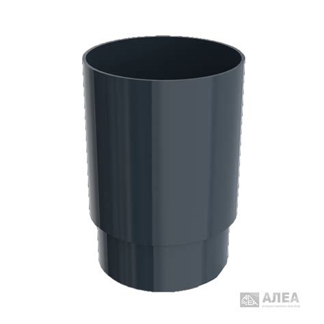Соединитель трубы d90 мм ruplast ral7024 графитовый серый - купить в ...