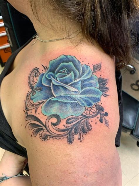 Blue Rose Tattoo