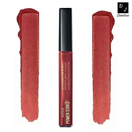 PROMOÇÃO Batom Líquido Matte Glitter Effect Avon Power Stay COR NUDE ILUMINADO Shopee Brasil