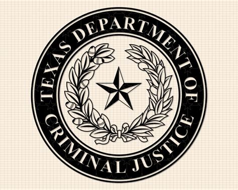 Texas Department of Criminal Justice Seal SVG Bundle, Criminal Justice
