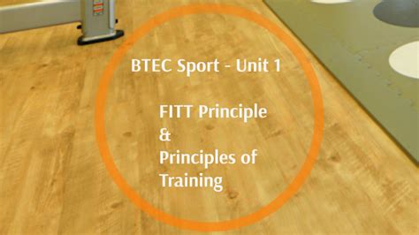 Btec Sport Unit 1 Fitt Principle And Principles Of Training By Martin