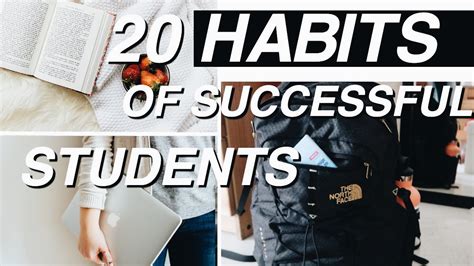 20 Habits Of Successful College Students Youtube