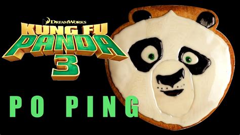 Kung Fu Panda Master Po Ping Cookie Icing Cake Topper How To Tutorial