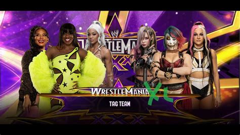 WWE 2K24 Naomi Bianca Belair Jade Cargill Vs Damage CTRL