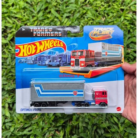 Jual Hot Wheels Track Fleet Optimus Prime Transformers JFF Original