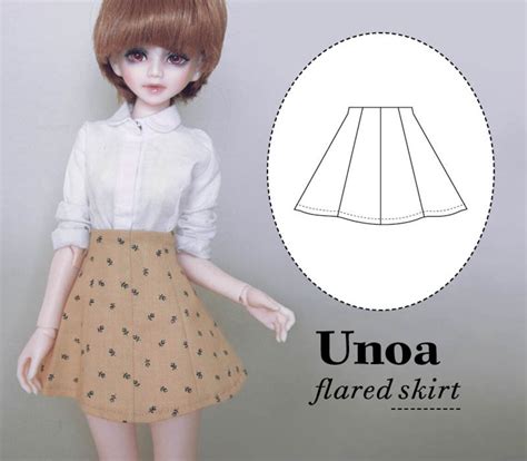 Unoa Clothes Pdf Sewing Pattern Minifee Clothes Bjd Pattern Etsy