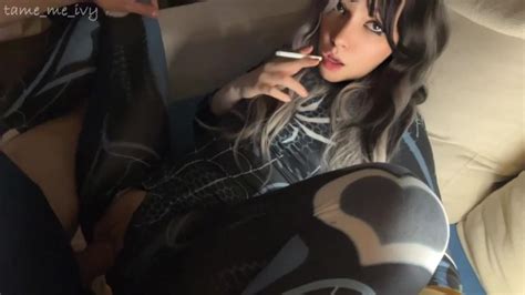 Cute Spider Babe Smoking And Fucking Full Vid On My 0nlyfans ManyVids