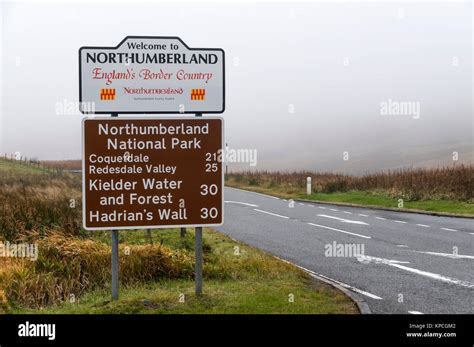 Scotland England Border Sign High Resolution Stock Photography and ...