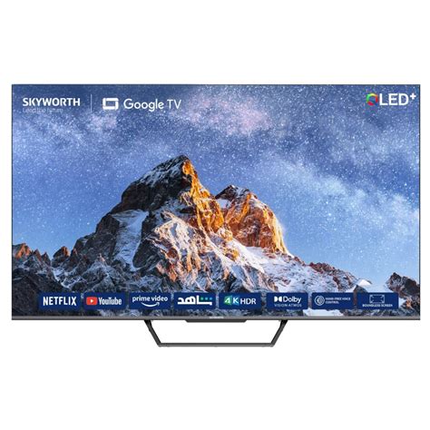 Skyworth 65 inch QLED, UHD 4K, HDR 10+, SMART, GOOGLE TV,Black - 65SUE9500