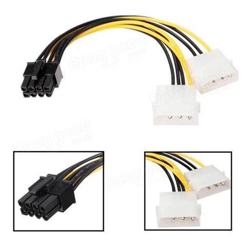 Переходник-адаптер питания с 2xIDE 4pin на PCI-E 8pin – фото, отзывы ...