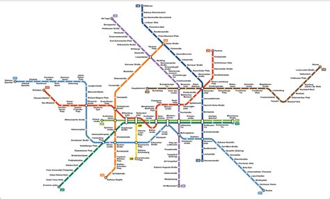 Berlin U Bahn Metro Maps Lines Routes Schedules