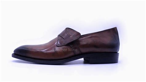 Men S Handmade Brown Patina Loafers Leather Dress Shoes For Men On Storenvy