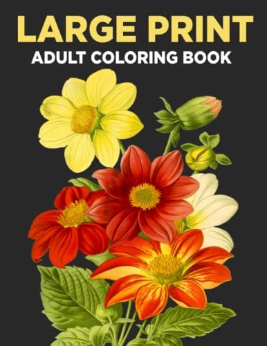 Large Print Adult Coloring Book An Easy And Simple Coloring Book For