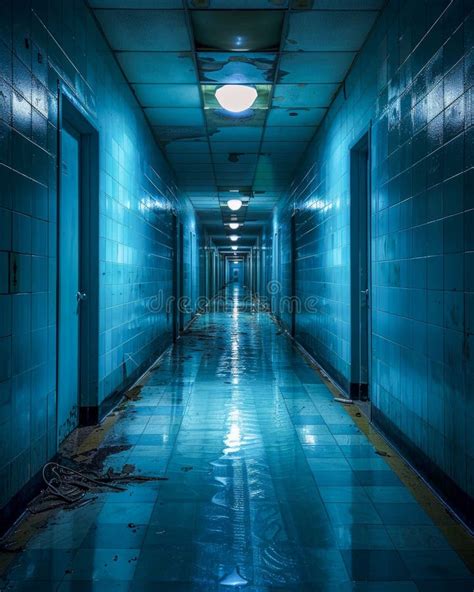 Abandoned Hallway with Eerie Atmosphere. Generative Ai Stock ...