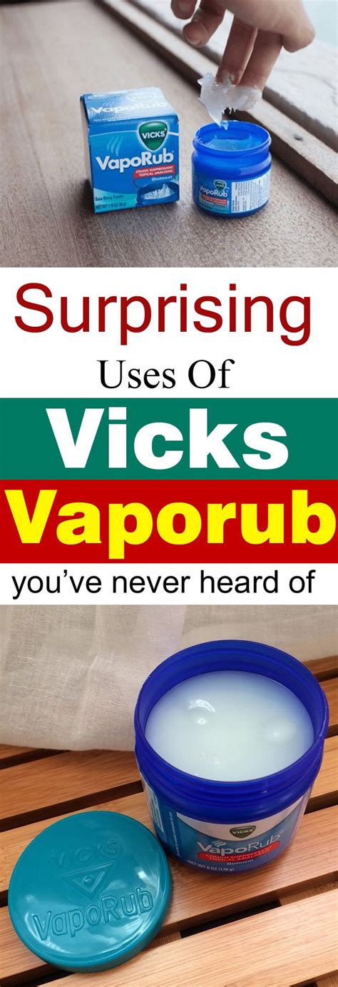 These Vicks vaporub uses are here to SURPRISE you. You've never thought ...