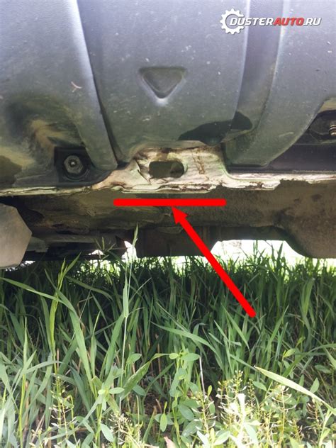 Замена колес на Рено Дастер: куда ставить домкрат