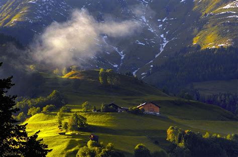 landscape, Nature, Austria, Mountain, Cabin, Trees Wallpapers HD ...