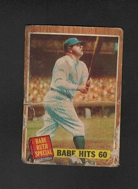 1962 Topps Ruth Hits 60 Venezuelan 139 Babe Ruth EBay