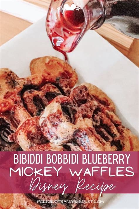 Bibbidi Bobbidi Blueberry Mickey Waffles Recipe Receita