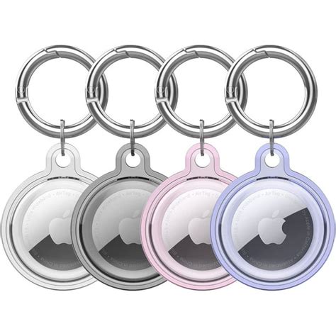 Air Tags-4 Pack Holder Waterproof Air Tags Holder Keychain for Apple ...