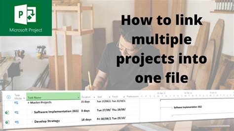 How To Link Multiple Projects Into One File Microsoft Project YouTube