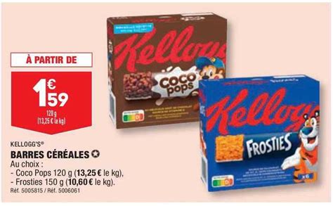 Promo Kellogg S Barres C R Ales Chez Aldi Icatalogue Fr