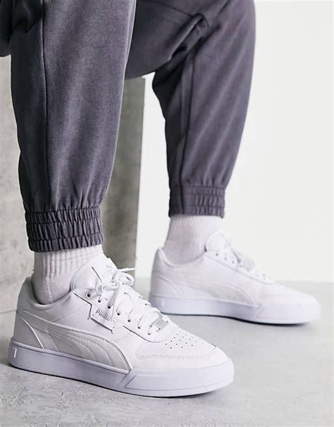 Puma Caven Dime Sneakers Med Tre Hvide Nuancer Asos Puma Sneakers