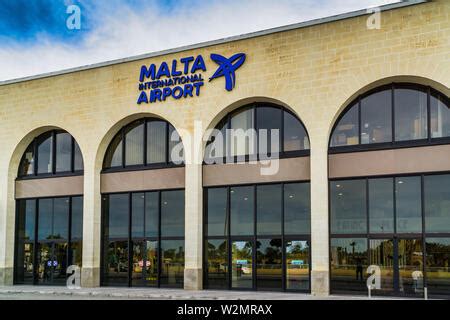 The building of Malta International Airport, Luqa, Malta Stock Photo ...