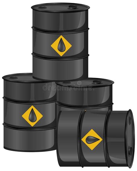 Icon Art Barrels Crude Oil Vector Stock Illustrations 25 Icon Art