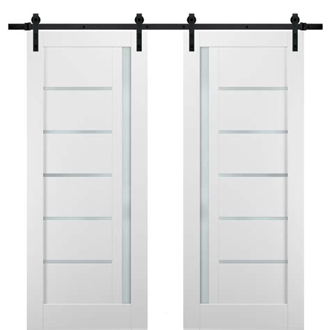 Sliding Double Barn Doors 36 X 84 With Hardware Quadro 4088 White