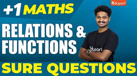 Plus One Maths Relations And Functions Sure Questions Eduport