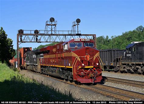 NS GE ES44AC 8102 Pennsylvania Railroad Heritage Unit Photo Page