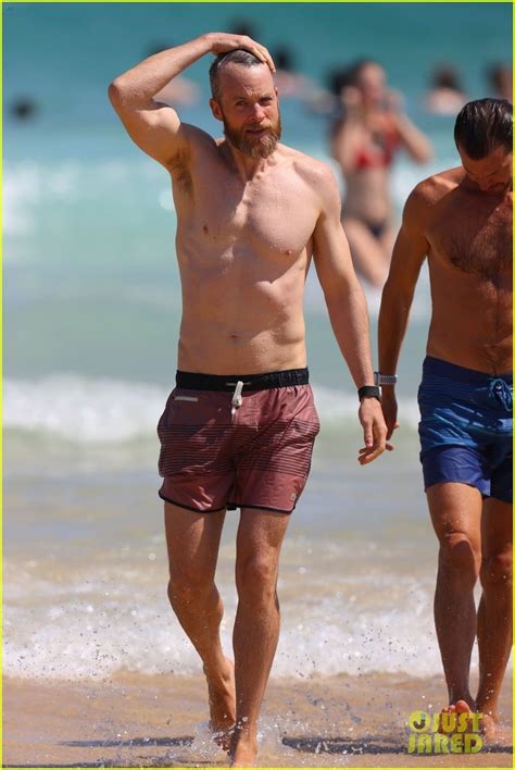 Photo Hamish Blake Shirtless Beach Day Photo Just Jared