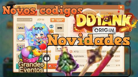 DDTank Origin JEFIN Atualização Codigos novos YouTube