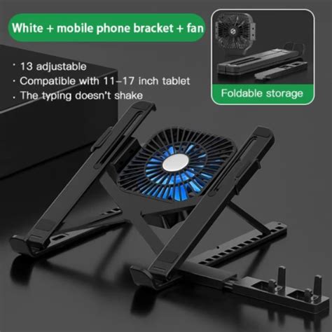 Adjustable Laptop Stand with Cooling Fan – Megamall Online Store