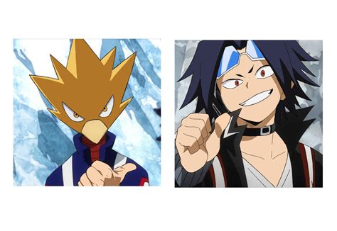 ˋˏ Palette Swap Tokoyami And Kaminari My Hero Academia Amino