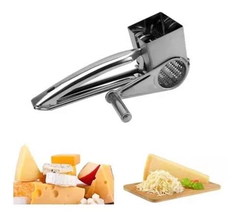 Ralador De Queijo Prático Manual Inox 20 Cm Reforçado Full MercadoLivre